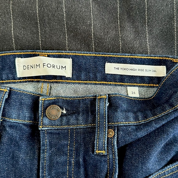 Denim Forum, Yoko High Rise Slim SZ 26 - Picture 5 of 5